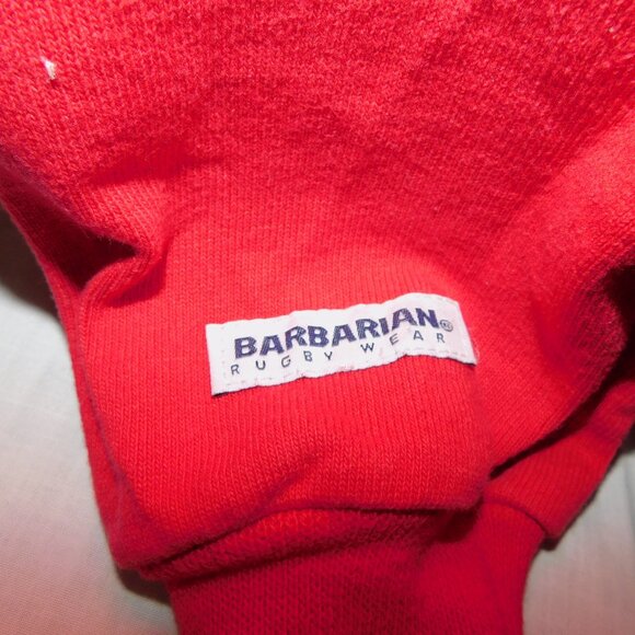 Barbarian Mens M Red White Black Carleton University Ottawa Rugby Shirt - Picture 9 of 10